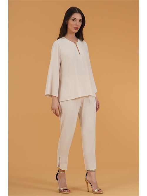 Casacca in viscosa GM by Gai Mattiolo | GM3738BURRO